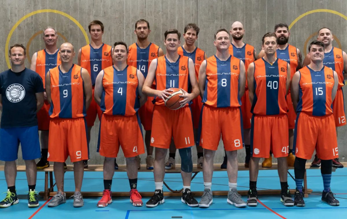 Mannschaftsfoto von Hünibasket Oldstars